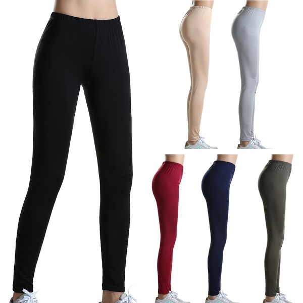 Trendy Solid Elasticity Leggings For women