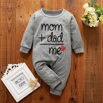 Baby Boy / Girl Letter Print Jumpsuit