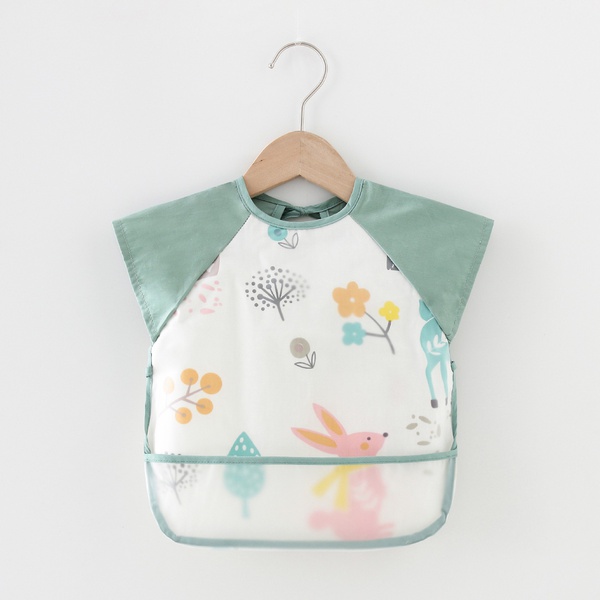 Waterproof Rabbit Cartoon Print Baby Bib