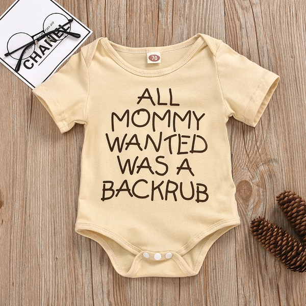 Baby Letter Print Romper