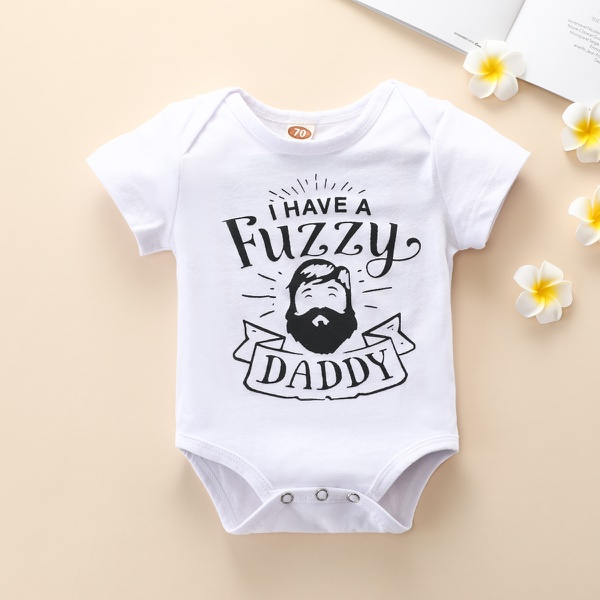 Baby I HAVE A FUZZY DADDY Bodysuits