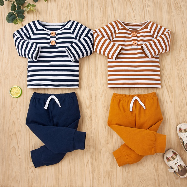 Baby Boy Casual Striped Sets