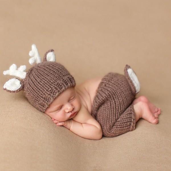 Super Cute Knitted Deer Set