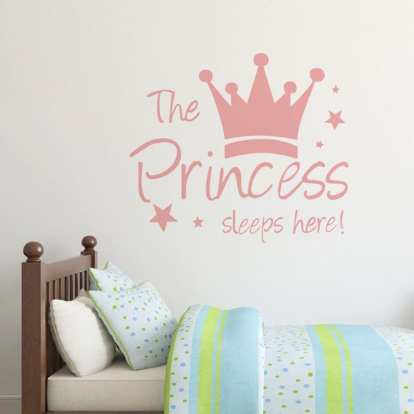 Creative Adhesive PRINCESS SLEEPS HERE Wall Sticker