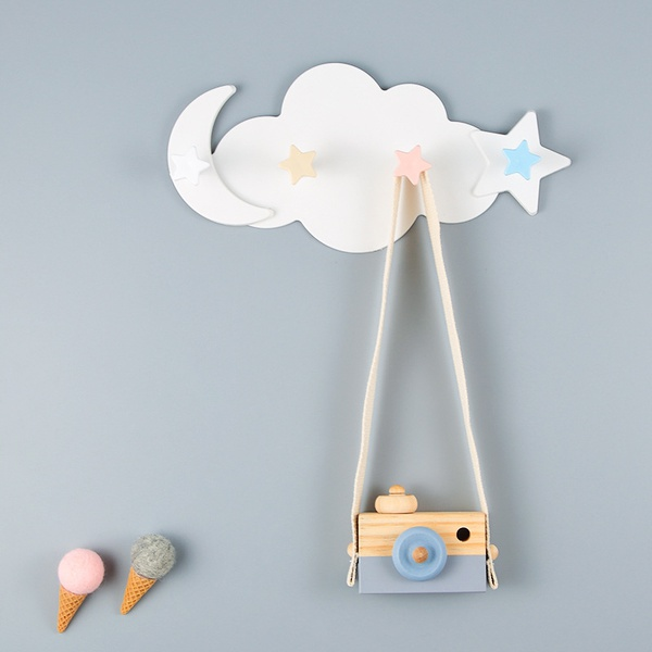 Plastic Cloud Star Stick Children's Room Decor Hanging Wall Decor