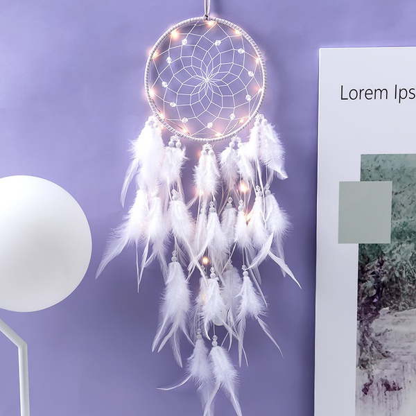 Handmade Feather Tasseled Dreamcatcher Room Decor