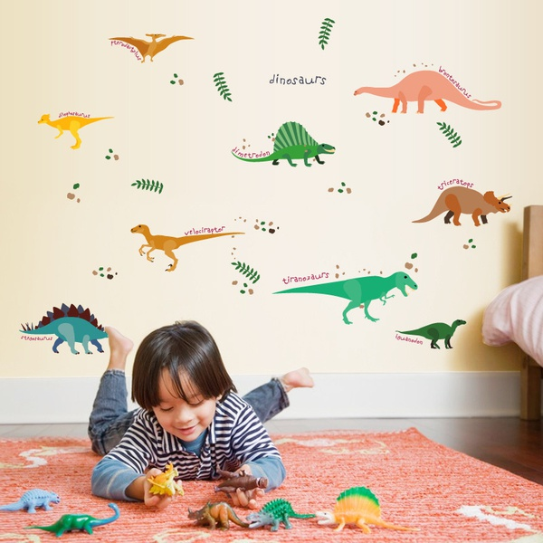 Cartoon Dinosaurs Sticky Wall Decor