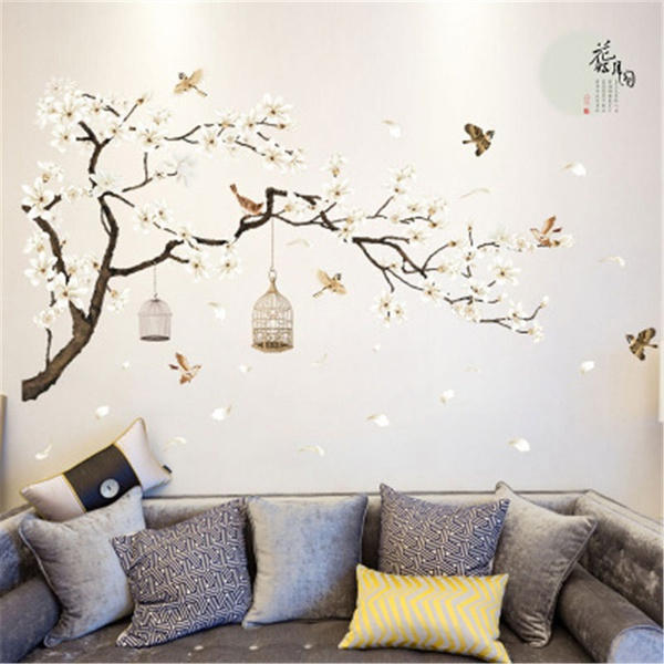 Tree Bird Design Wall Sticker