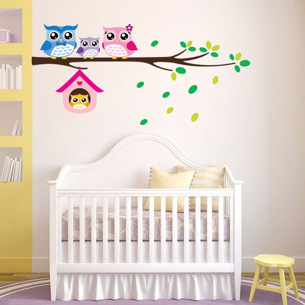 Owl Branch Wall Sticker