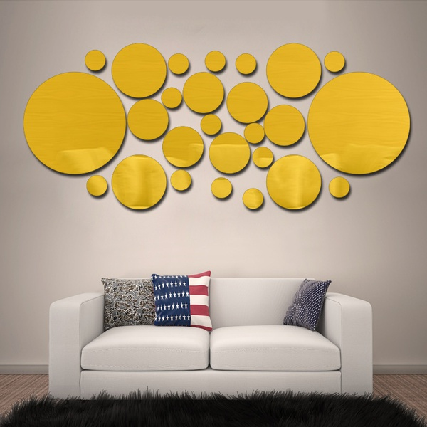 Circular Pattern Design Mirror Decor Wall Decor