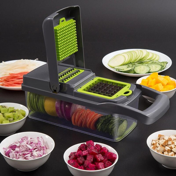 7 Blades Vegetable Chopper Multi Vegetable-Fruit-Cheese-Onion Chopper-Dicer-Kitchen Cutter