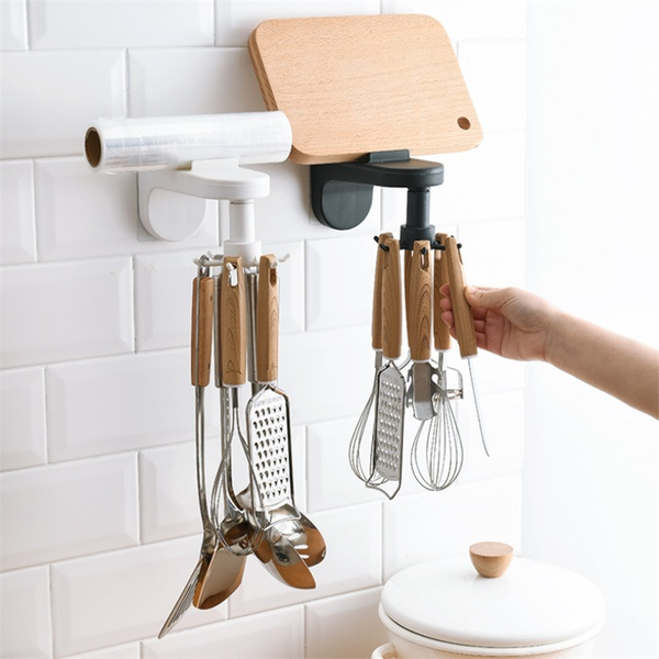 Kitchen Turnable Hanger With Sticker