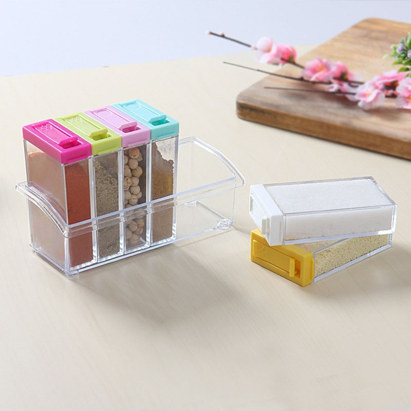 6 Pcs Kitchen Seasoning Dispenser Set