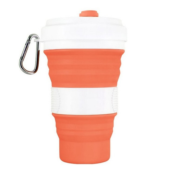 Collapsible Silicone Cup Portable High Temperature Water Cup Outdoor Travel Cup Portable Folding Office Drinking Cup Max 550ml