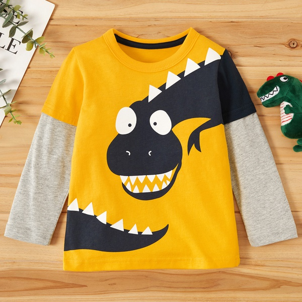 Baby / Toddler Boy Dinosaur Print Long-sleeve Tee