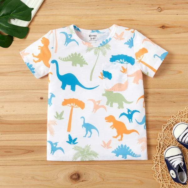 Toddler Boy Adorable Dino Allover Tee