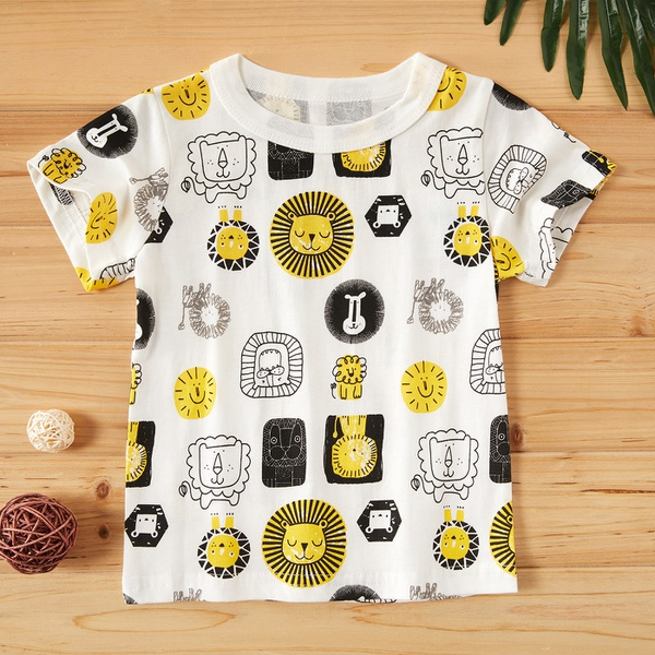 Baby / Toddler Boy Adorable Lion Allover Tee