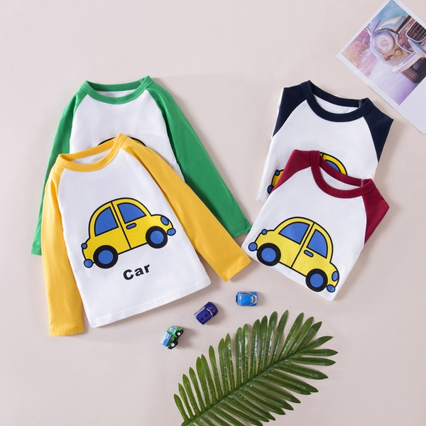 Baby / Toddler Boy Cartoon Car Print Long-sleeve Tee