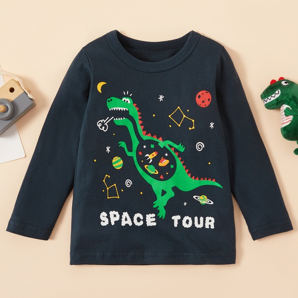 Baby / Toddler Boy Dinosaur Print Long-sleeve Tee