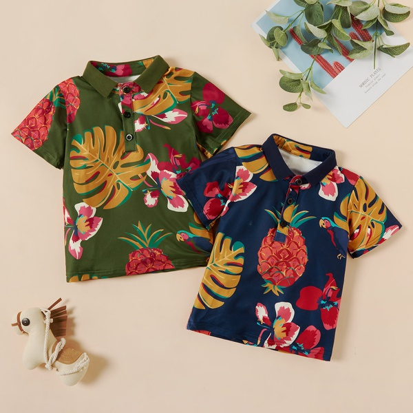 Baby / Toddler Boy Stylish Parrot Print Shirt