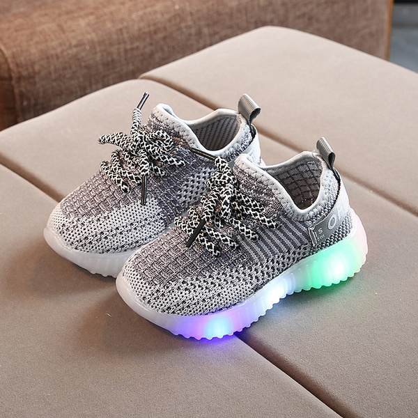 Toddler / Kid Fly- Knitted LED Athletic Shoes