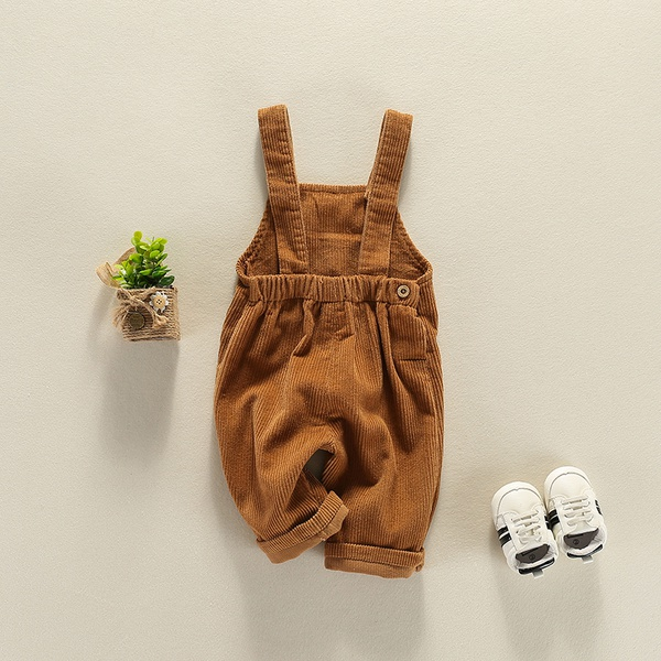 Cool Solid Pocket Overall for Baby