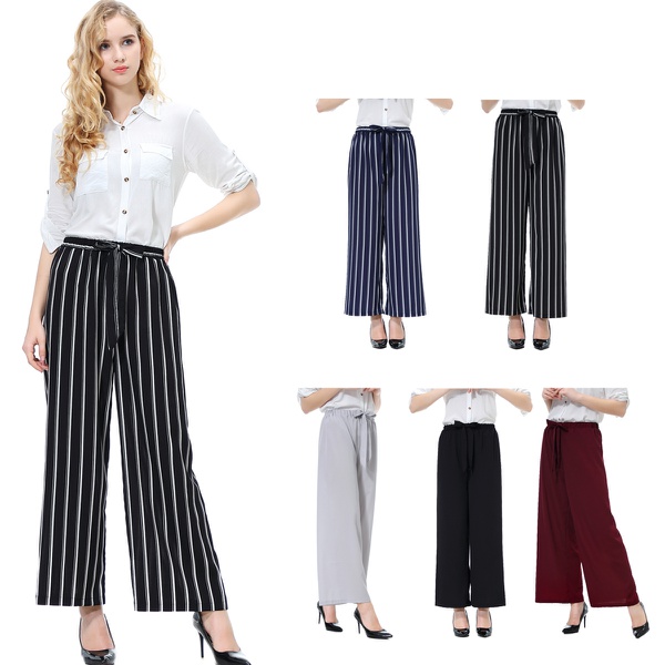 Casual Striped Loose Pants