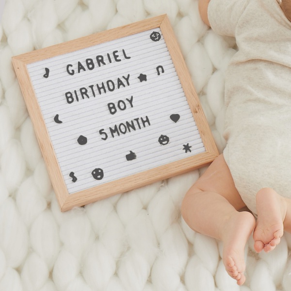 Changeable Felt Letter Board Memo Sign Message Bulletin Board