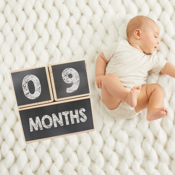 Baby Photography Milestone Memorial Wood Block Maternity Commemorative Wood Number Photo Props