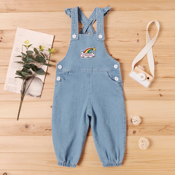 Baby Girl Denim Overalls