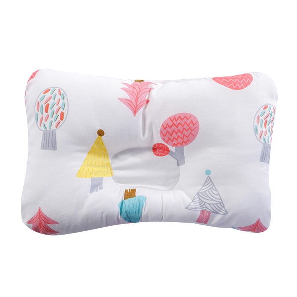 Newborn Breathable 3D Air Mesh Cartoon Print Organic Cotton Pillow