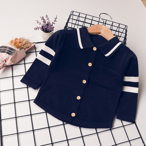 Boy Solid Polo Collar Top