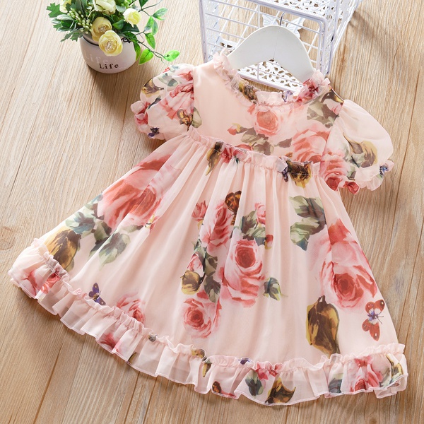 Baby Sleeveless Floral Dresses