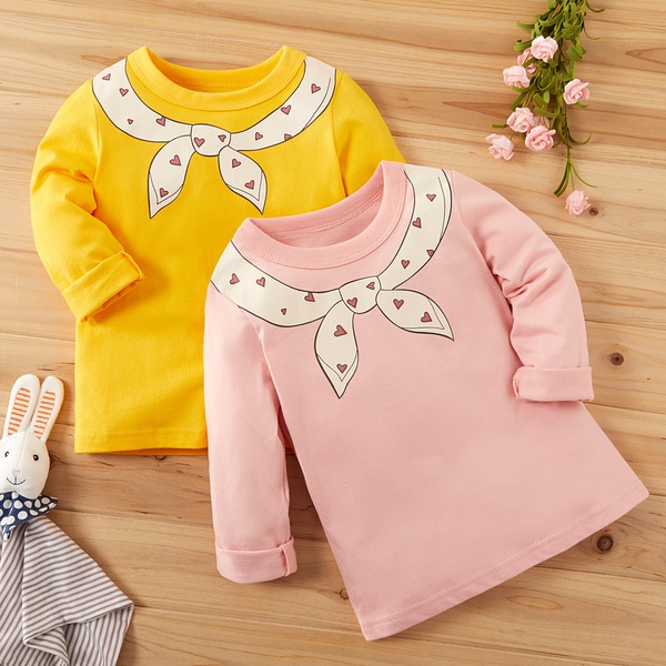 Baby / Toddler Cute Print Long-sleeve Tee