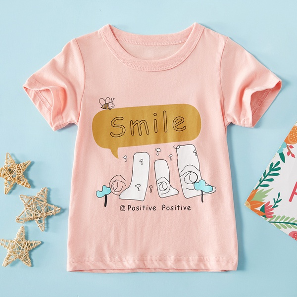 Baby / Toddler Girl Adorable Cartoon Print Tee