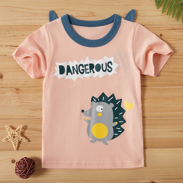 Baby / Toddler Girl Adorable Hedgehog Print Tee