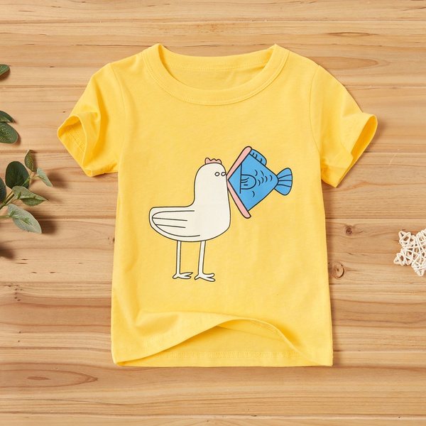 Baby / Toddler Girl Adorable Chick Print Tee