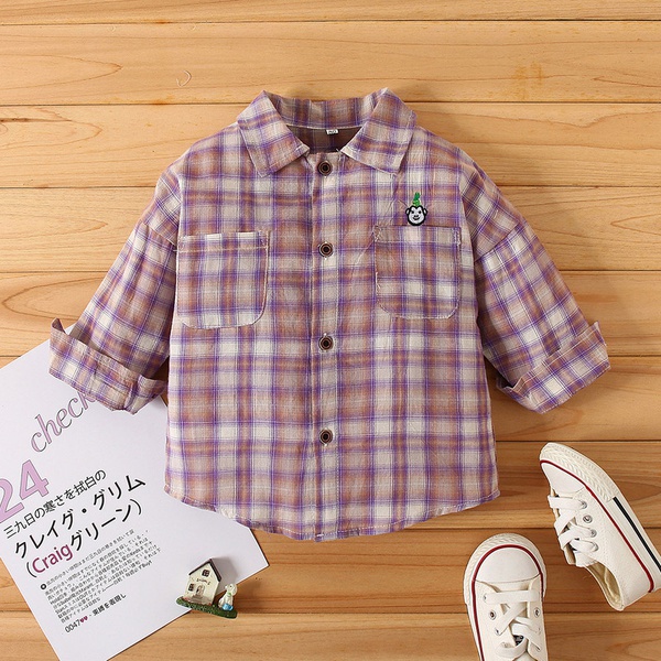 Toddler Boy Casual Plaid Shirt