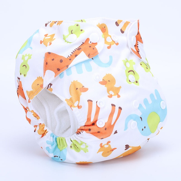 Reusable Washable Adjustable Giraffe Print Cloth Diaper