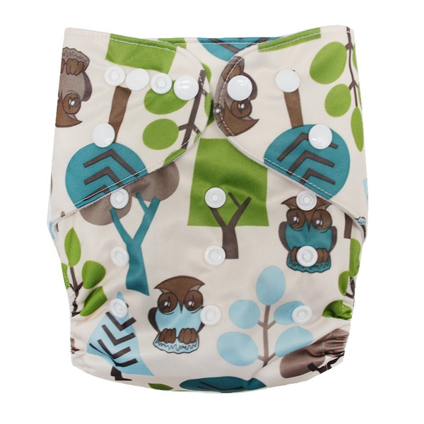 Reusable Washable Adjustable Tree Print Cloth Diaper