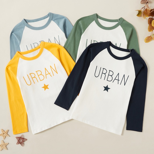 Fashionable URBAN Stars Print Long-sleeve Tee