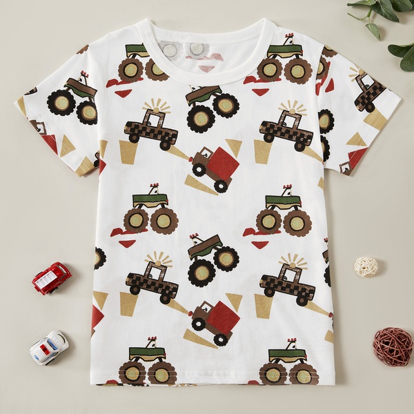 Trendy Truck Allover Print Tee