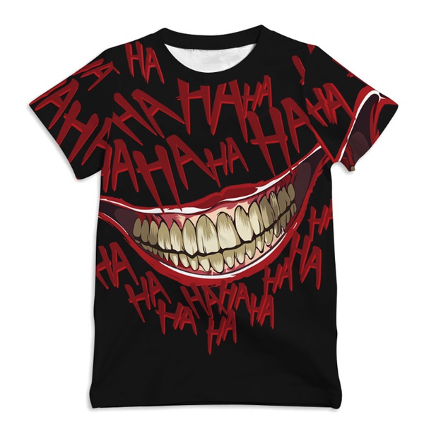 Stylish Halloween Big Mouth Short-sleeve Tee