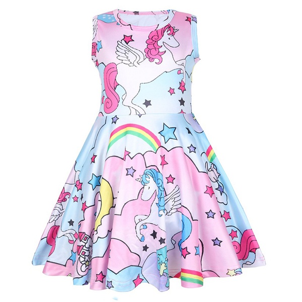 Lovely Unicorn Pattern Sundress