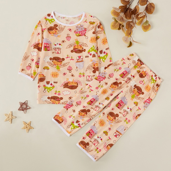 Pretty Elfin Allover Print Tee and Pants Set