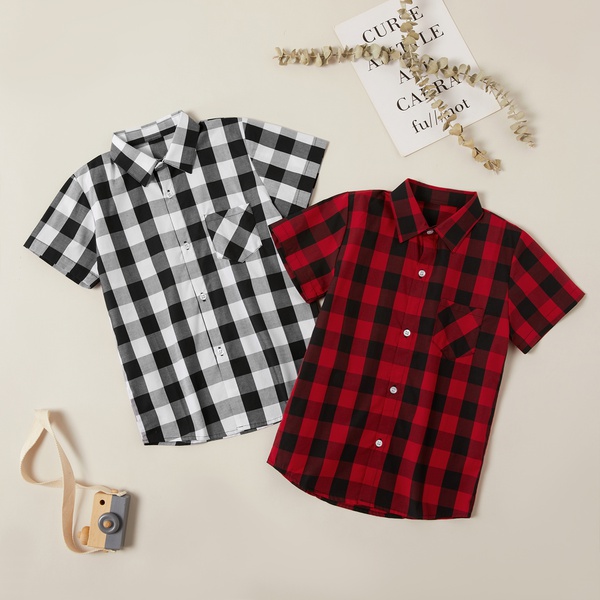 Trendy Plaid Short-sleeve Shirts