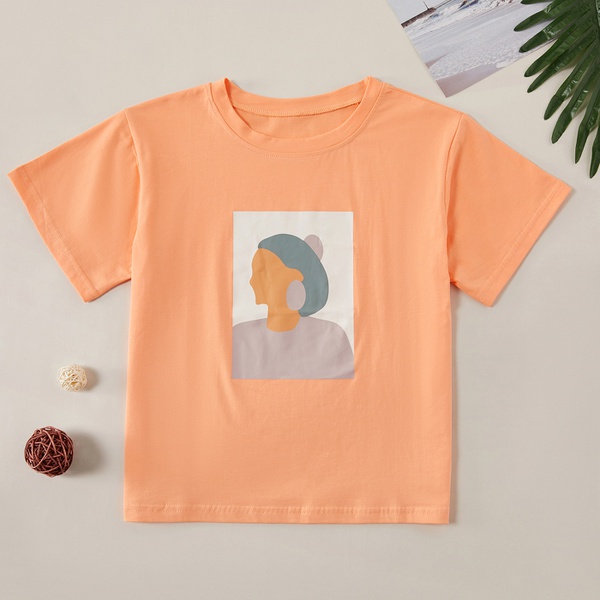 Trendy Fashionable Girl Print Tee