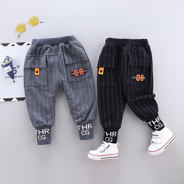 Baby / Toddler Letter Print Striped Trouser (No shoes)