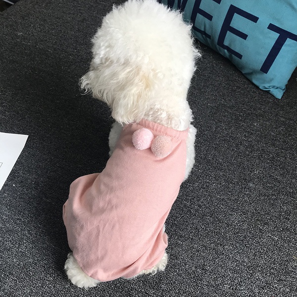 Pet clothes spring summer Teddy clothes fat dog than bear cotton thin four legged clothes