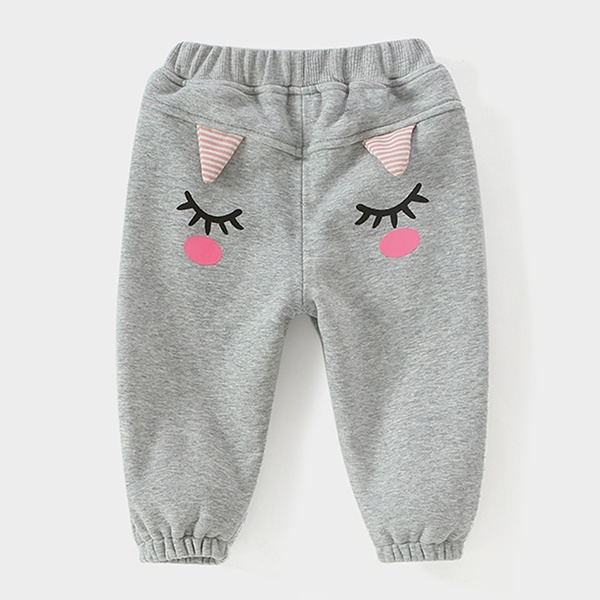 Baby / Toddler Girl Adorable Cartoon Decor Trouser